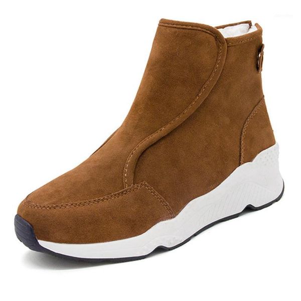 

boots women's ladies work shoes fashion outdoor footwear autumn winter casual short cotton snow booties plus size1, Black