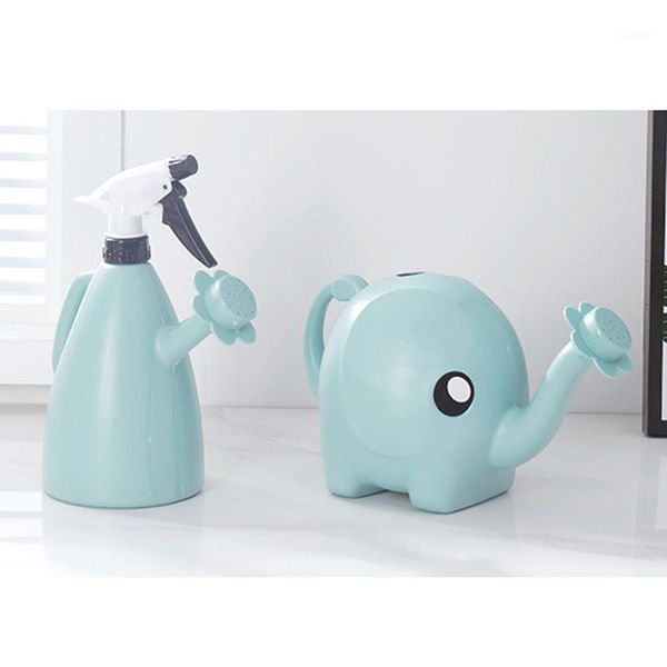 

1.5l plastic gardening tools watering can elephant household watering pot large garden long mouth retro can1