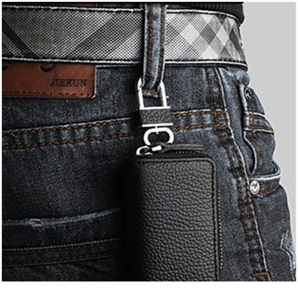 

pu leather car key wallets men key holder housekeeper keys organizer women keychain covers zipper key jllhsy, Red;blue