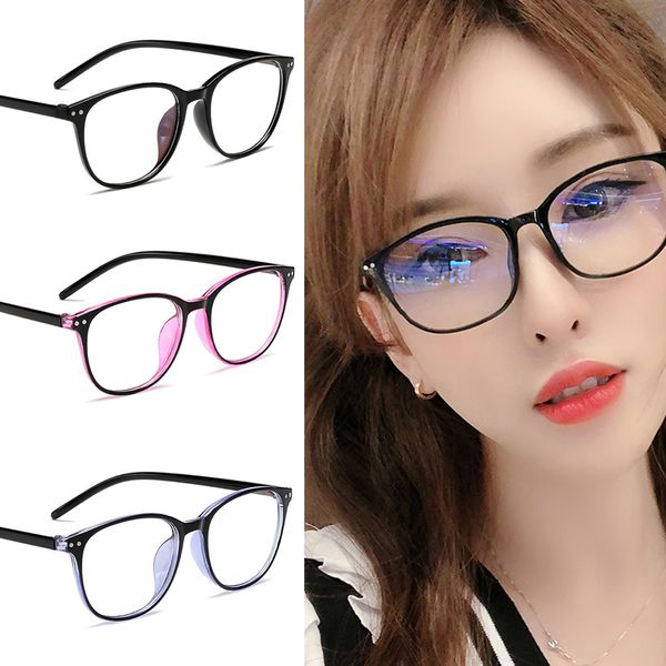

2020 trends office anti light oversized glasses computer women blue blocking gaming retro round men eyeglasses frame new