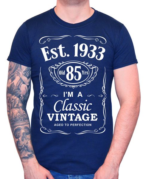 

охладить tee рубашки мужские 85 лет t-shirt 1933 урожай человек восемьдесят пятый 85 лет подарок летняя футболка спортивная с капюшоном толс