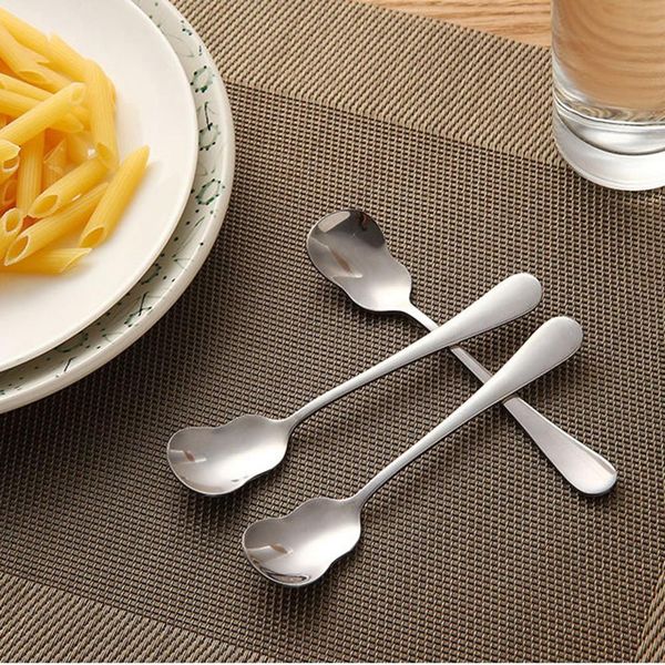 

aihogard 1pcs stainless steel coffee tea stirring spoons ice dessert spoons fruit cake fork kitchen tableware h wmtvpg