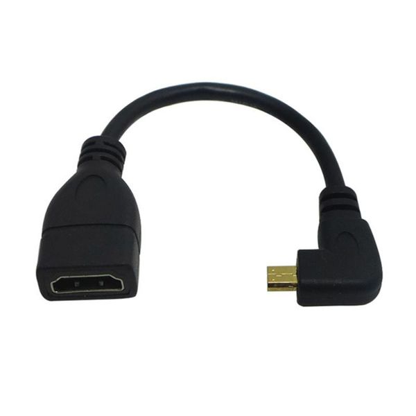 

15см 90 градусов micro hdmi правой к мужскому к hdmi женский кабель-адаптер конвертер 1080p