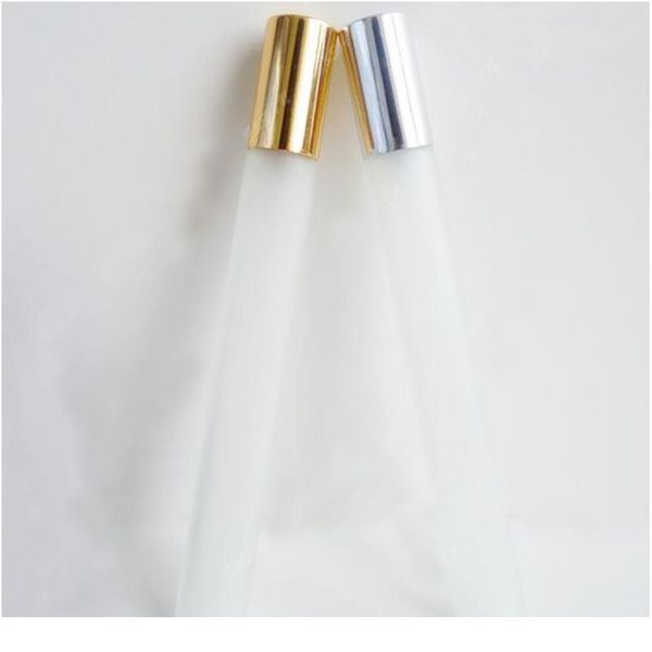 

30pcs/lot 20ml frosted glass spray bottle refillable perfume atomizer mini sample bottle thin glass bottle with gold si qyleoz