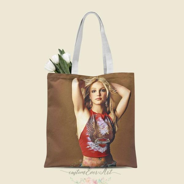 

britney tote bag custom canvas tote bags for women for teacher birthday bags gift bag personalized gifts