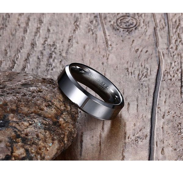 

designer fridayvnox black tungsten carbide men's ring wedding engagement r
