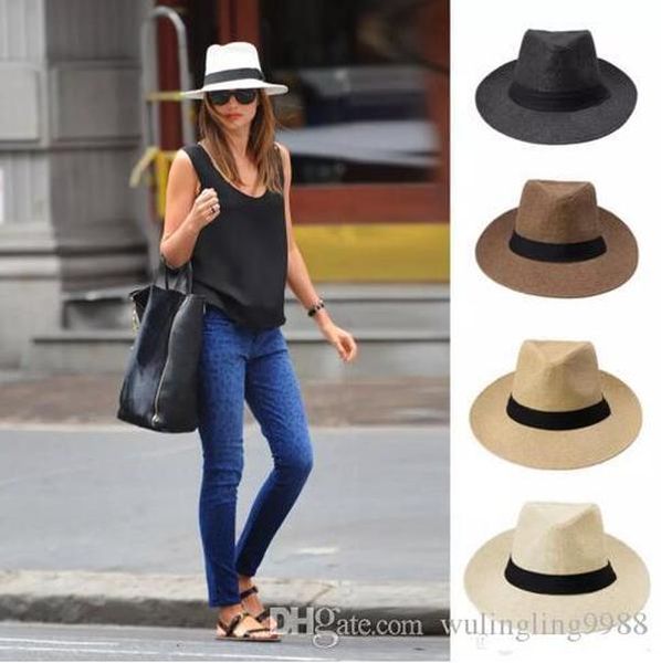 

fashion wide brim straw hats, ladies sun hat, summer straw hat, men and women big cowboy hat beach cap 6 colors, Blue;gray