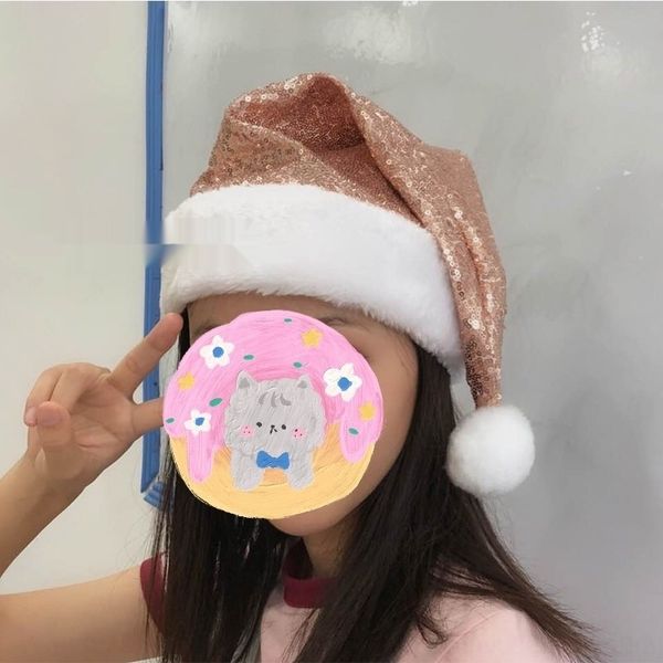 

xclpc 2020 party hat sequin gold sequins rose sequin party decoration rose gold hatsequins christmas hat 2020 christmas decoration j8pzb