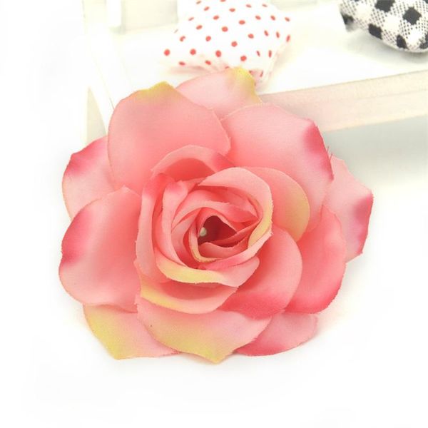 

20pcs 6.5cm large handmade artificial silk rose flowers heads diy scrapbooking garland fake mini flower for wedding decoration wmtlue