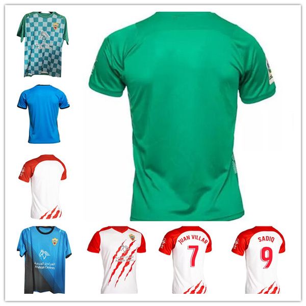 

ud almeria home soccer jersey 2021 22 sadiq #9 dyego sousa #11 away football shirt kit samu #30 maillots de foot akieme #15 juan villar #7 u, Black;yellow