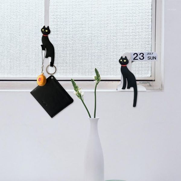

creative multifunction cat magnetic wall mount keys hook refrigerator sticker fridge magnet1