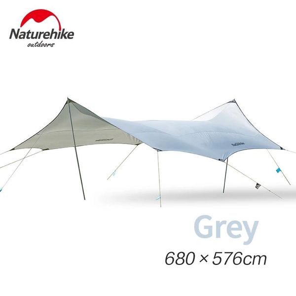 

naturehike camping tent sunshade 150d oxford cloth silver coating 8-10 persons sun shelter tent outdoor rainproof sunproof