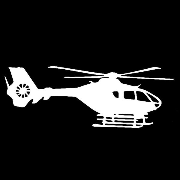 

car sticker helicopter light manned car decoration accessories decal ideas are suitable for various models black/white, 19cm*7cm