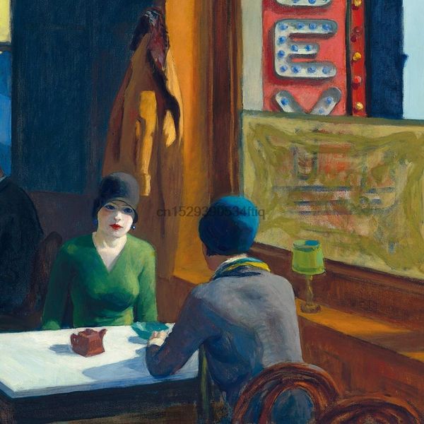 

chop suey edward hopper print poster replica reproduction sport hooded sweatshirt hoodie