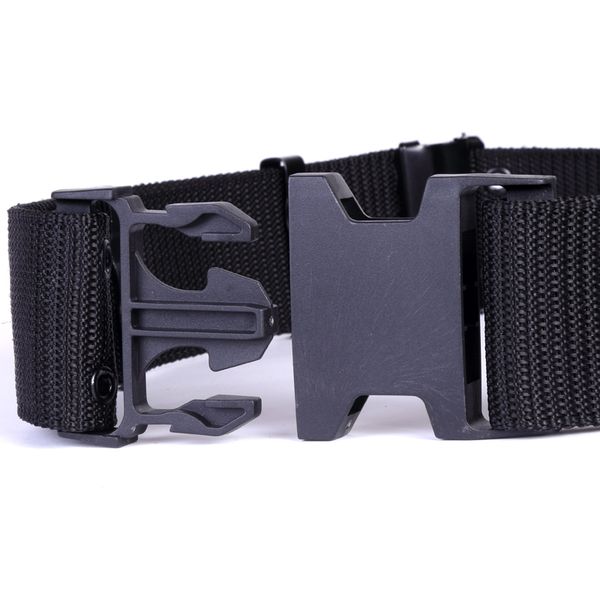 

5.5cm tactical belt us army training combat thickening double row hole s outer wear special forces military nylon waist belts, Slivery;black