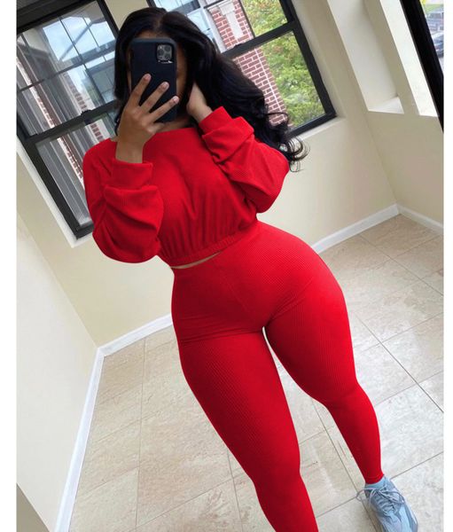 

women's two piece pants outfits solid colour bat sleeve pleated trousers ladies new fashion pants set sportwear tracksuits wholesale, White