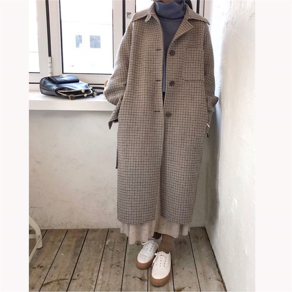 

allen kitty women's wool coat warm chicken feet with office in 2020, Black