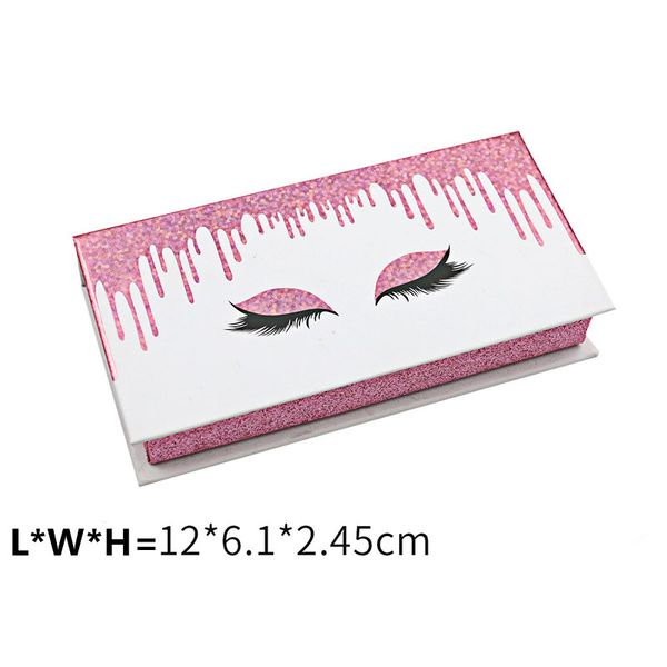 

dhl a pair of lashes box quicksand eye false eyelashes box