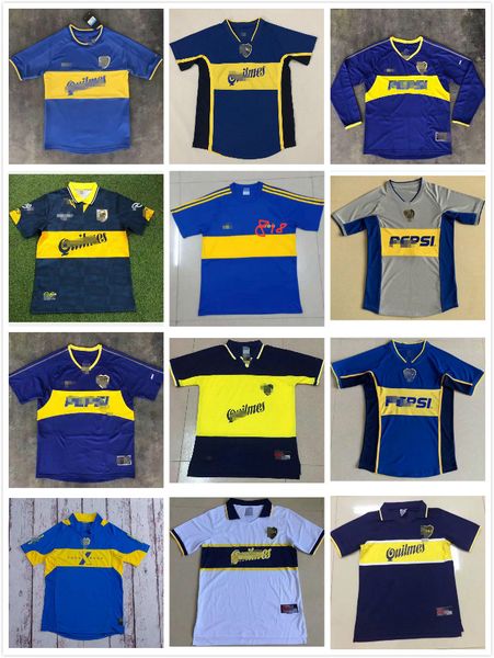 

1981 95 96 1997 1998 1999 2000 2001 2002 2003 2004 97 99 boca juniors retro soccer jerseys roman maradona vintage classic football shirt, Black;yellow