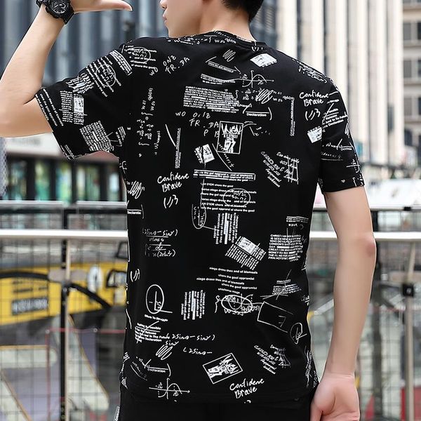 

t shirt men summer brand clothing cotton male t-shirt print tshirt hip hop tee shirt homme streetwear big size 8xl, White;black