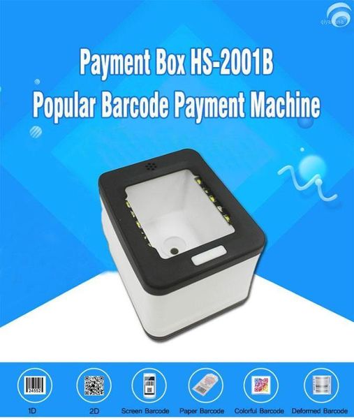 

e-payment mobile payment box 2d barcode reader rs232 / usb qr code scanner for ali / wechat pay hs-2001b1