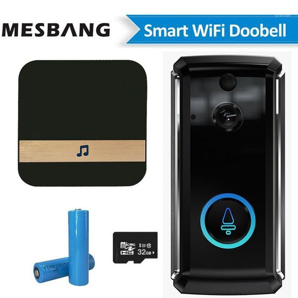 

doorbells wifi video doorbell wireless battery door phone intercom smart bell camera with tf card chime 1
