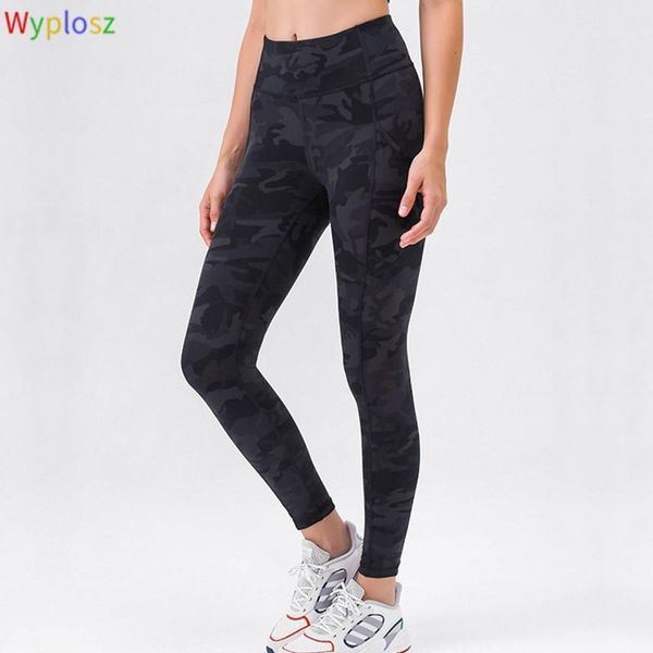 

wyplosz side pockets leggings women yoga leggings high waist hip tight yoga pants sports fitness seamless gym clothing1, White;red