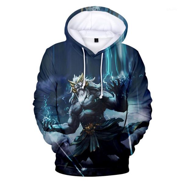 

aikooki new game character printing auto chess 3d hoodie mens/womens spring fall winter harajuku long sleeve hooded sweatshirt1, Black