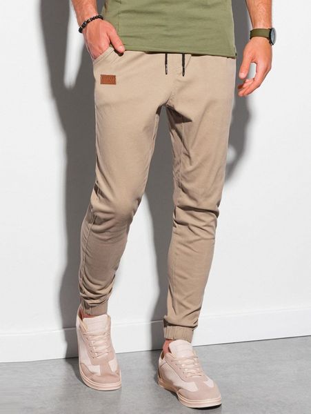

men slant pocket patch detail pants c556#, Black