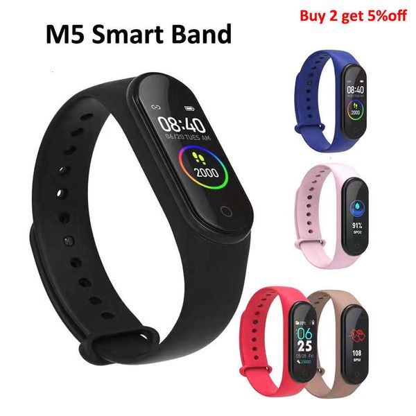 

men women, sports smart watch with music control, m5 wristbands for adriod and iosbgt