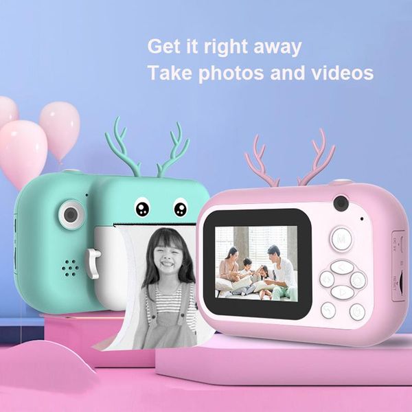 

kids film cameras hd 1080p kids print camera instant print digital camera video p paper xmas christmas birthday gifts