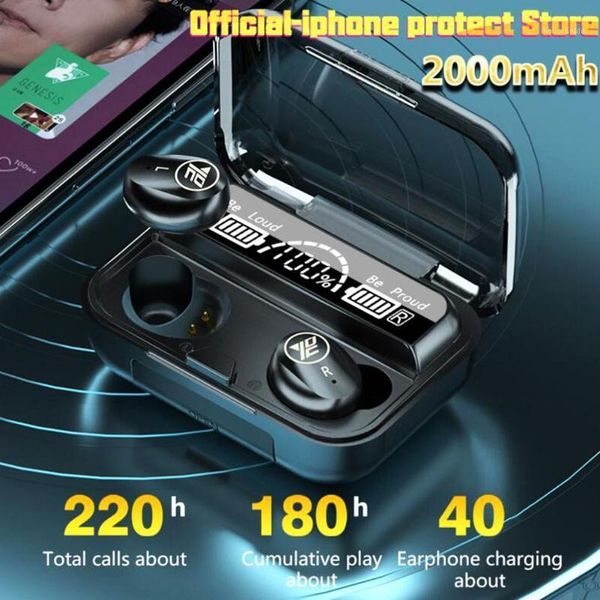 

tws m16 semi-in-ear bluetooth 5.1 sport earphone with charging box stereo earbud1