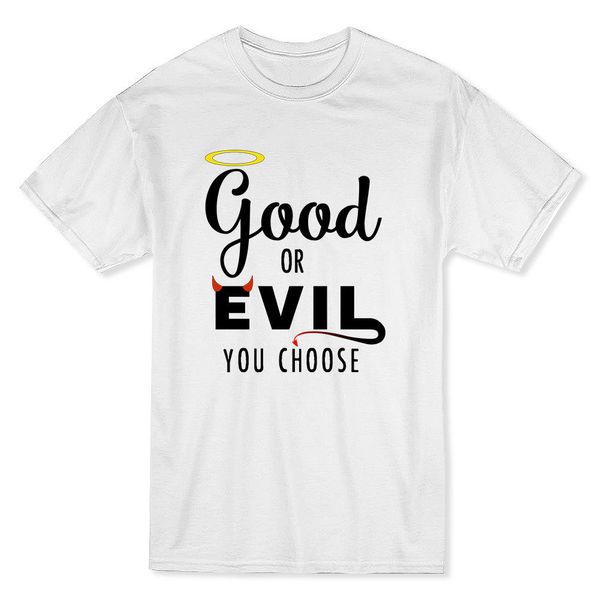 

good or evil you choose faith comes firts men's white hihop short 2018 new brand hoodie designers t shirts sweatshirt