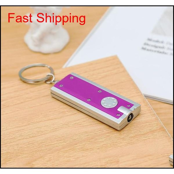 

promotional gifts square mini led light keychain plastic tetris flashlight key buckle creative universal qylswx garden2010