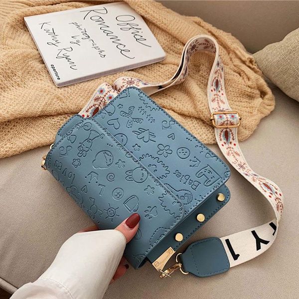 

women's broadband retro small square bag 2020 new net red all-match western-style one-shoulder messenger bag