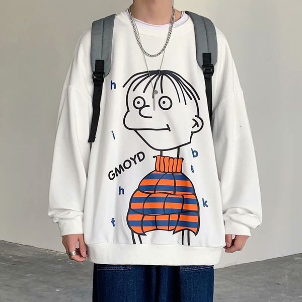 

2021 male sweatshirt spring new winter released long sleeves around and female neck youth m-5xl upmm, Black