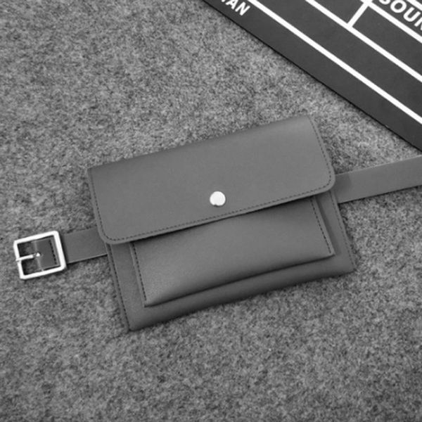 

abdb fashion women bag pu leather waist pack femal belt bag phone pouch bags ale women waist packs
