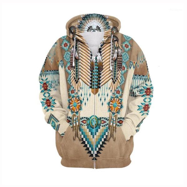 

men 3d vintage ethnic style print hooded jackets winter long sleeve warm coat grey color stylr man clothing large size l51, Black;brown