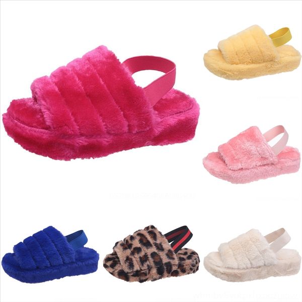 

lag autumn and new winter fashion cat plush cross plush wear women slippers slipper cute home comfortableopen, Black