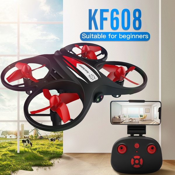 

kf608 mini hd rc drones wifi remote control airplane dron toy 720p camera quadcopter selfie drone toys