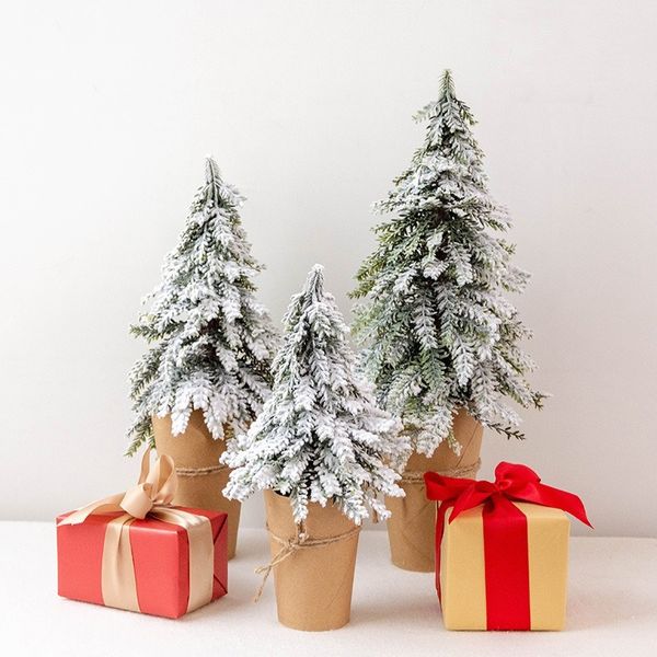 

christmas decoration table christmas tree snow tree decorations shopping mall l counter window christmas tree decorations