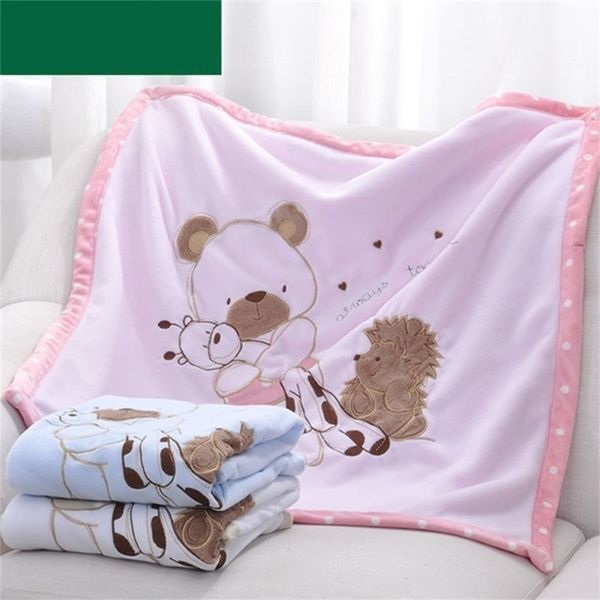 

baby blankets newborn bebes swaddling wrap quilts funny cartoon winter warm toddler infant stroller bedding linen covers 75*75cm y201009