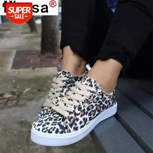 

women casual shoes autumn women sneakers fashion leopard vucanized sport flat canvas lace up girl shoes trainers #ec8t