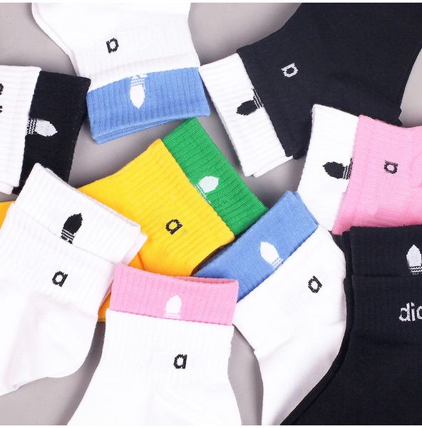 

2021 fashion men women socks new arrival mens sports short style socks casual streetwear men women socks, Black