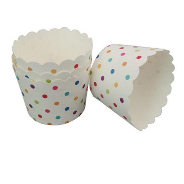

50pcs dots muffin cupcake paper cup heat-resistant cupcake wrapper liner baking cup case wedding party dessert cupcake p jllryc