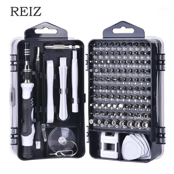 

reiz screwdriver set precision torx hex screw driver bit kit magnetic bits 115 in 1 multitools repair mobile phone hand tools1