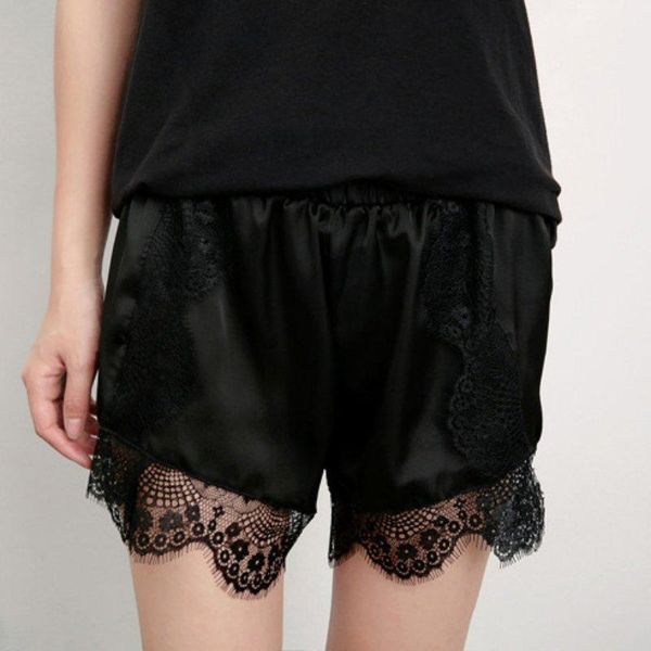 

women's shorts 2021 summer women fashion black/white size girl casual high waist lace croth fitness 1, White;black