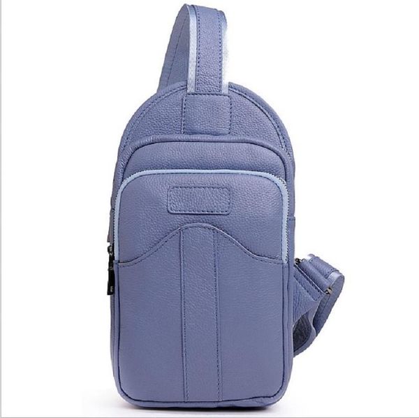 

women chest bag cow leather fashion brand designer 2020 lady shoulder casual large genuine leather travel woman chest pack bags