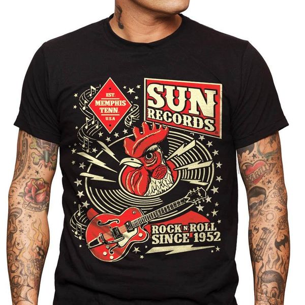 

sport new 2019 funny military t shirts records rooster music vintage cash country military t shirt new fashion men's short sleeve