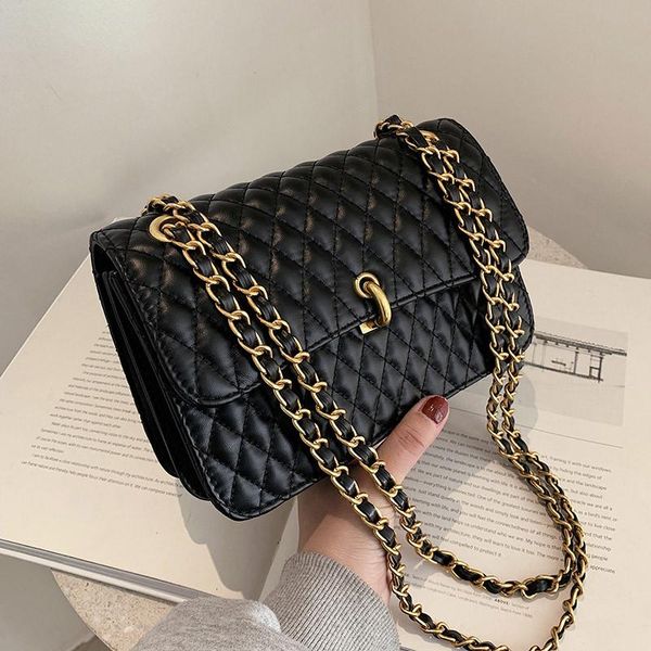 

concerto cross body lingge pu leather small crossbody bag 2021 fashion lady travel luxury chain shoulder handbag and purses